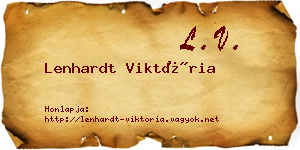 Lenhardt Viktória névjegykártya